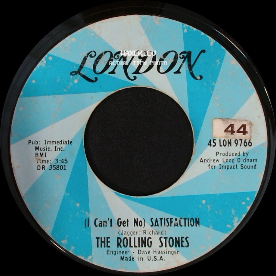 The Rolling Stones - (I Can't Get No) Satisfaction / The Under Assistant West Coast Promotion Man side A