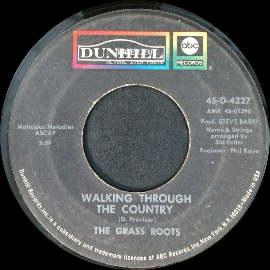 The Grass Roots - Walking Through The Country / Truck Drivin' Man side A