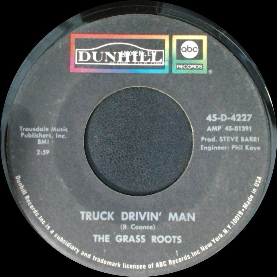 The Grass Roots - Truck Drivin' Man / Walking Through The Country side A