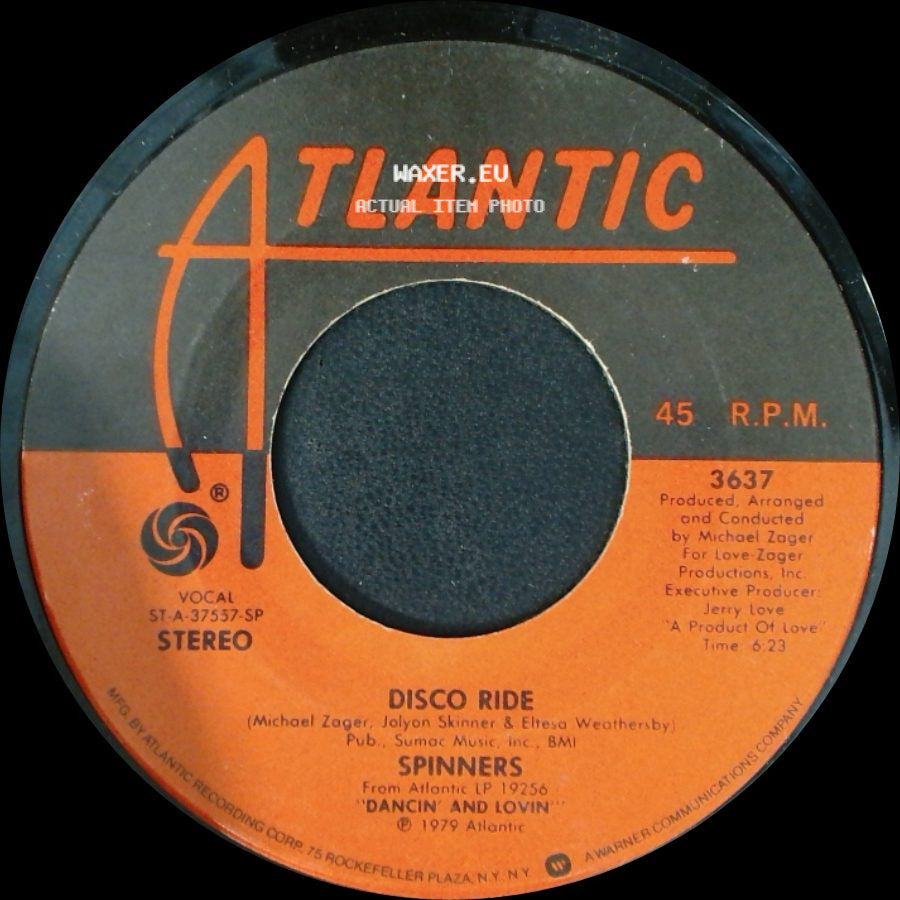 Spinners - Disco Ride / Medley Working My Way Back To You / Forgive Me Girl side A