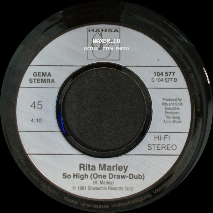 Rita Marley - So High (One Draw-Dub) / One Draw side A