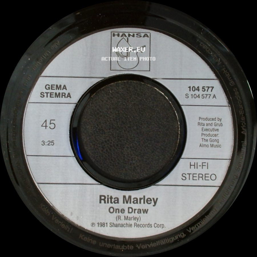 Rita Marley - So High (One Draw-Dub) / One Draw side B