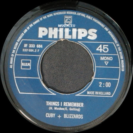 Cuby + Blizzards - Just For Fun / Things I Remember side B