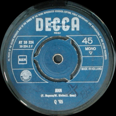 Unknown Artist - Ann / I Despise You side A