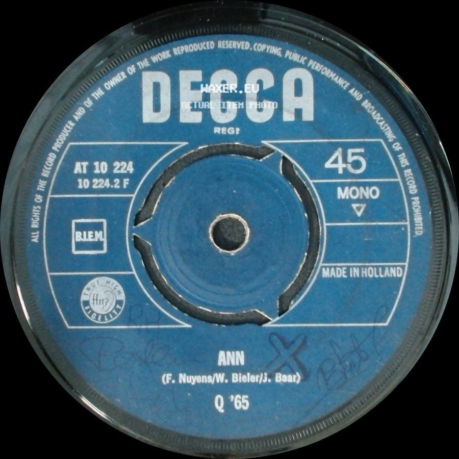 Unknown Artist - Ann / I Despise You side A