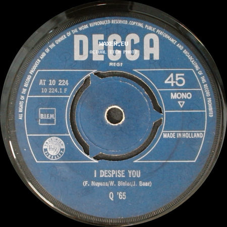Unknown Artist - Ann / I Despise You side B
