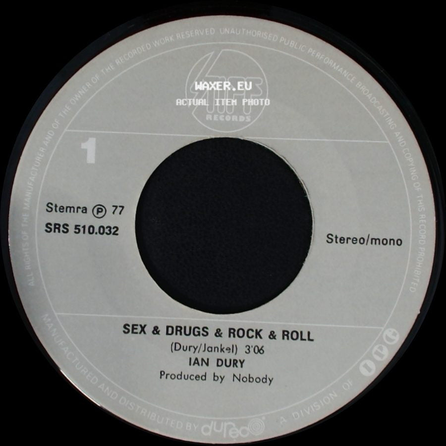 Ian Dury - Sex & Drugs & Rock & Roll / Razzle In My Pocket side A