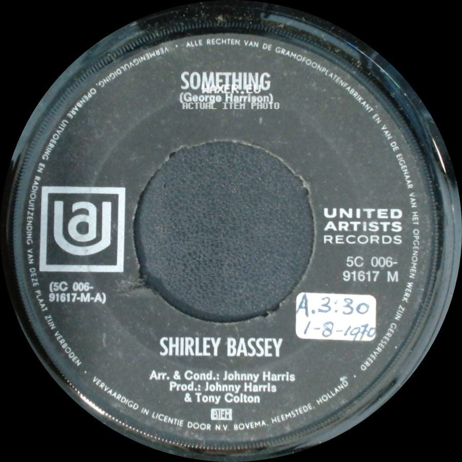 Shirley Bassey - Something / Easy To Be Hard side A