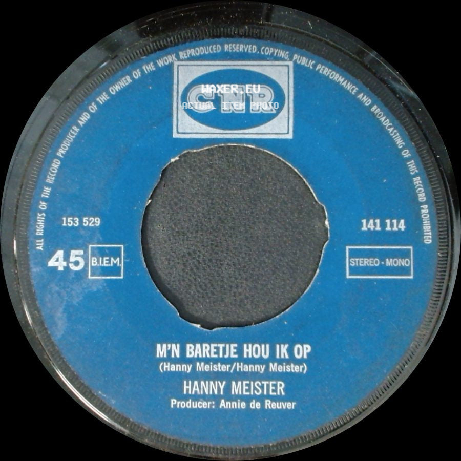 Hanny Meister - M'n Baretje Hou Ik Op / O? Ho La La, Ho Ho! side A