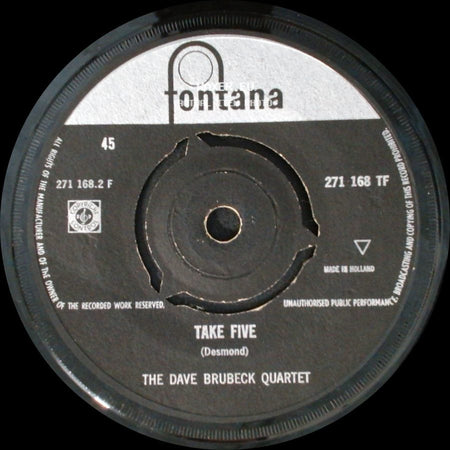 The Dave Brubeck Quartet - Blue Rondo A La Turk / Take Five side B