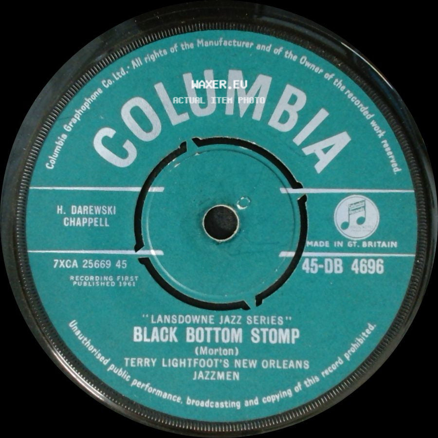 Terry Lightfoot's New Orleans Jazzmen - Black Bottom Stomp / True Love side A