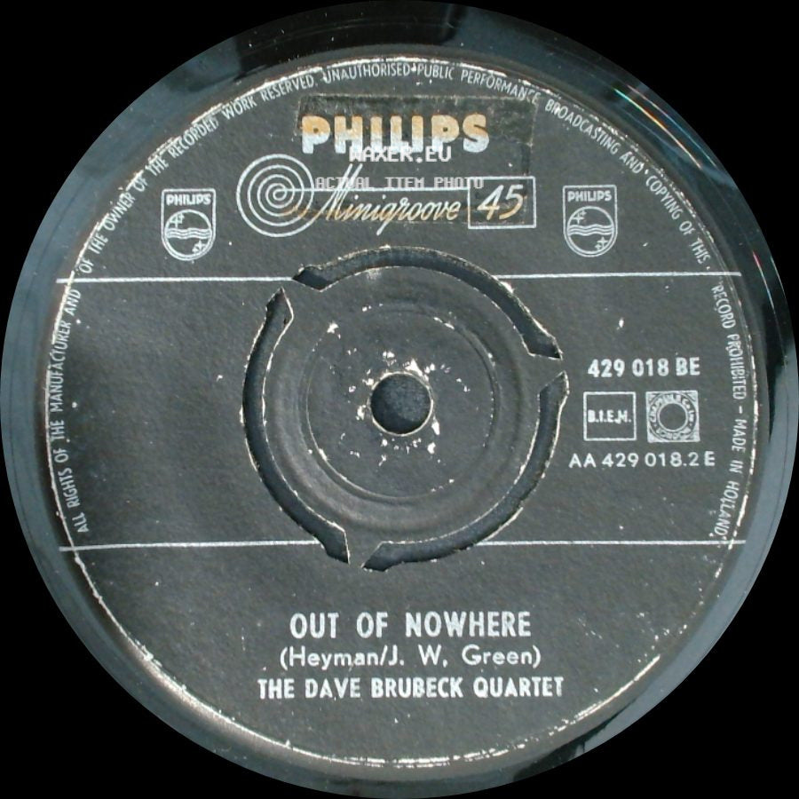 The Dave Brubeck Quartet - Take The "A" Train / Out Of Nowhere side B