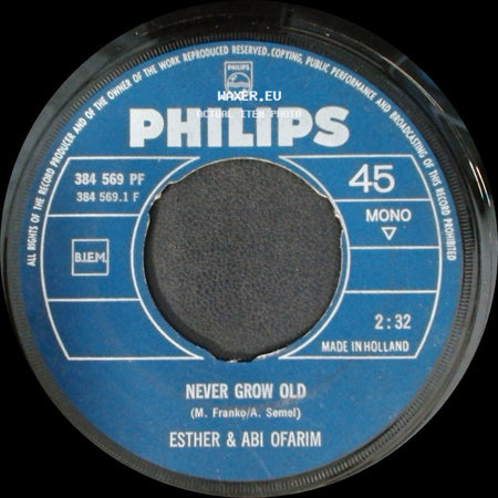 Esther & Abi Ofarim - Never Grow Old / Purple Eyes side A