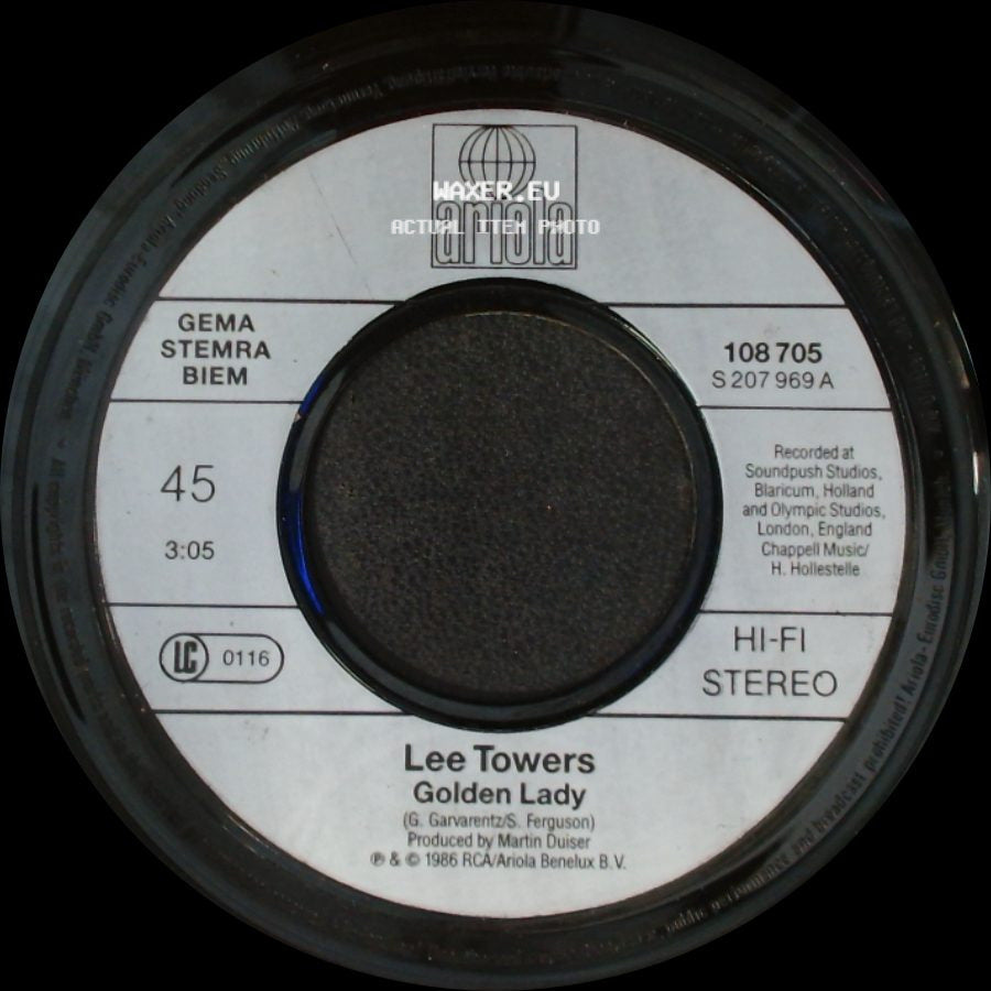 Lee Towers - Say Hello / Golden Lady side B