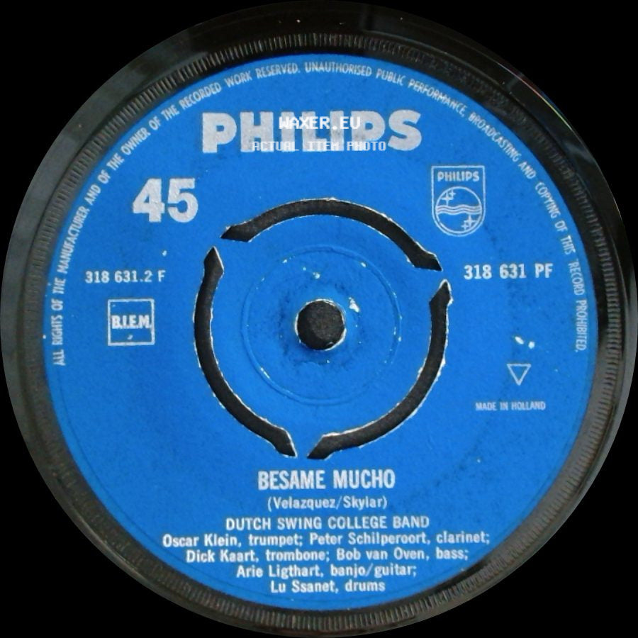 Dutch Swing College Band - Besame Mucho / Quena Blues side A