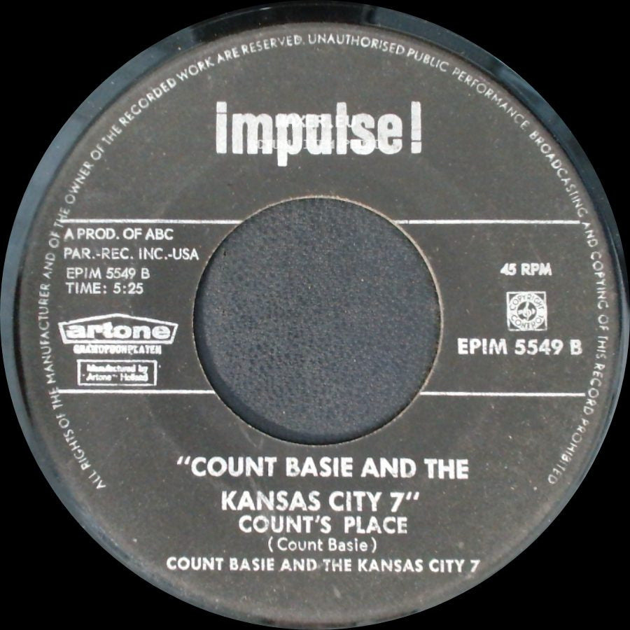 Count Basie And The Kansas City 7 - Oh, Lady Be Good / Count's Place side B