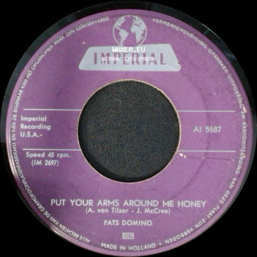 Fats Domino - Three Nights A Week / Put Your Arms Around Me Honey side B