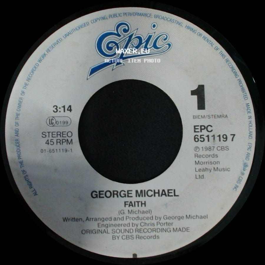 George Michael - Faith / Hand To Mouth side A