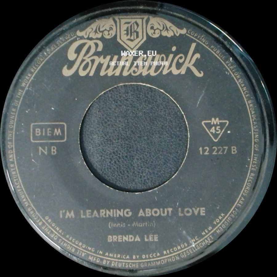 Brenda Lee - Emotions / I'm Learning About Love side B