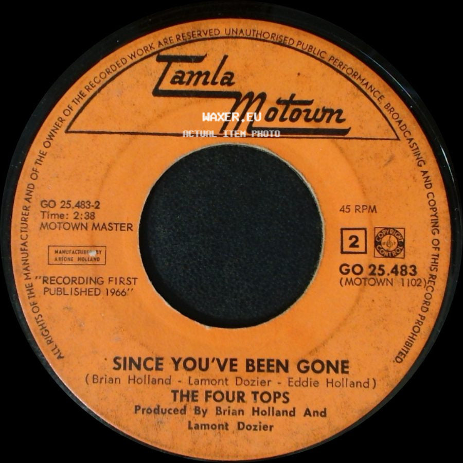 The Four Tops - Since You've Been Gone / Standing In The Shadow Of Love side A