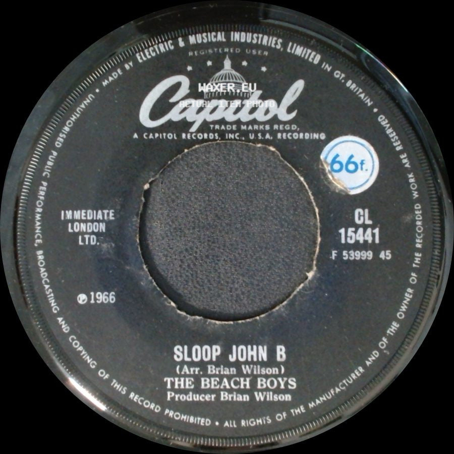 The Beach Boys - Sloop John B / You're So Good To Me side A