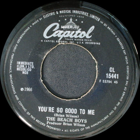 The Beach Boys - Sloop John B / You're So Good To Me side B