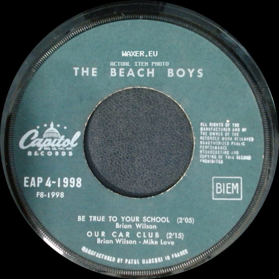The Beach Boys - Unknown Title A / Car Crazy Cutie / Cherry, Cherry Coupe side A