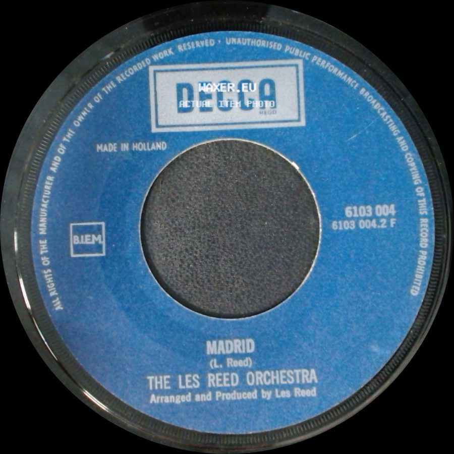 The Les Reed Orchestra - Man Of Action / Madrid side B