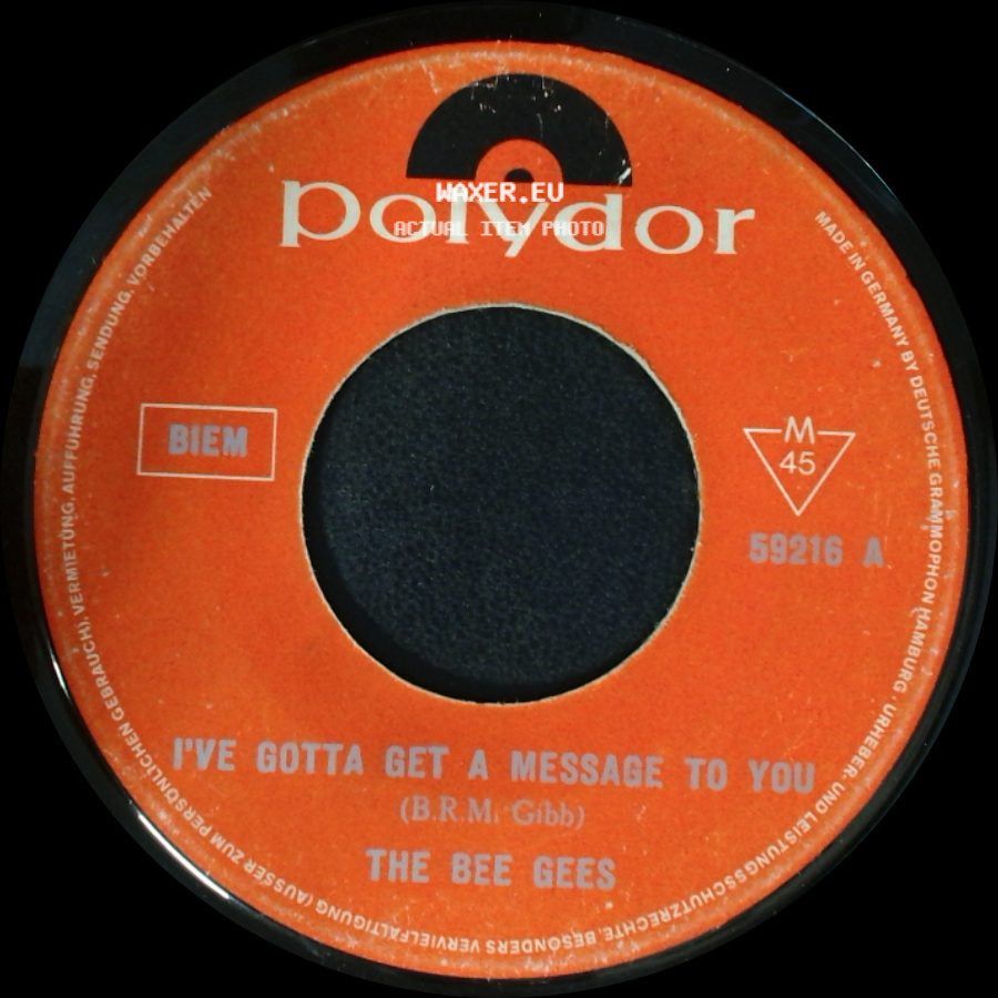 The Bee Gees - I've Gotta Get A Message To You / Kitty Can side A