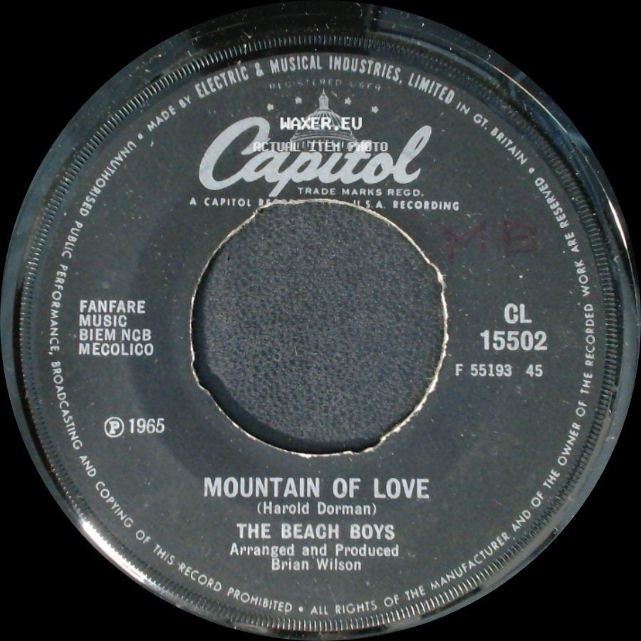 The Beach Boys - Mountain Of Love / Then I Kissed Her side A