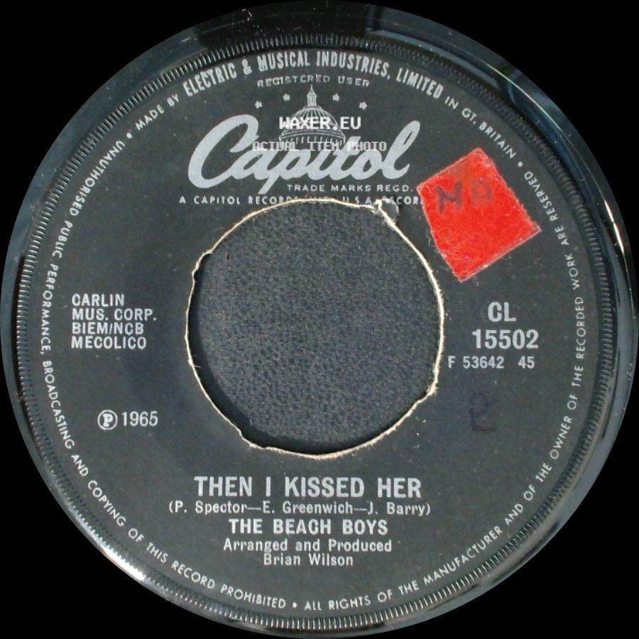 The Beach Boys - Mountain Of Love / Then I Kissed Her side B