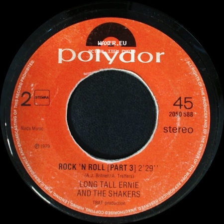Long Tall Ernie And The Shakers - Rock Me / Rock 'n Roll (Part 3) side B