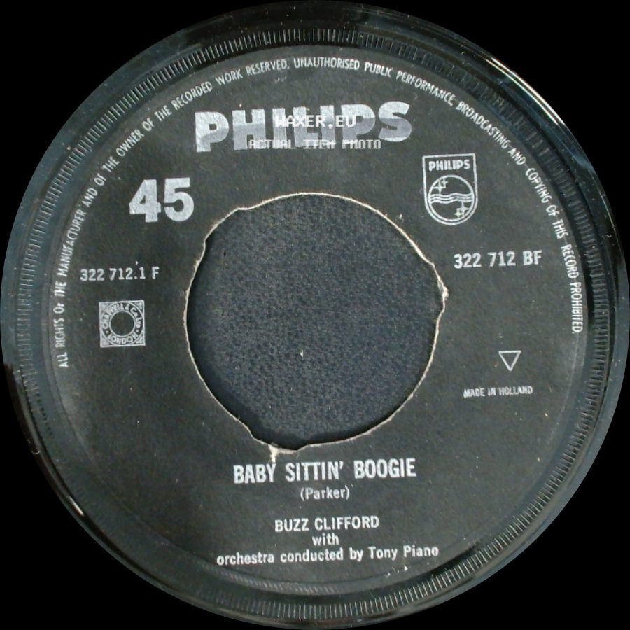 Buzz Clifford - Baby Sittin' Boogie / Driftwood side A