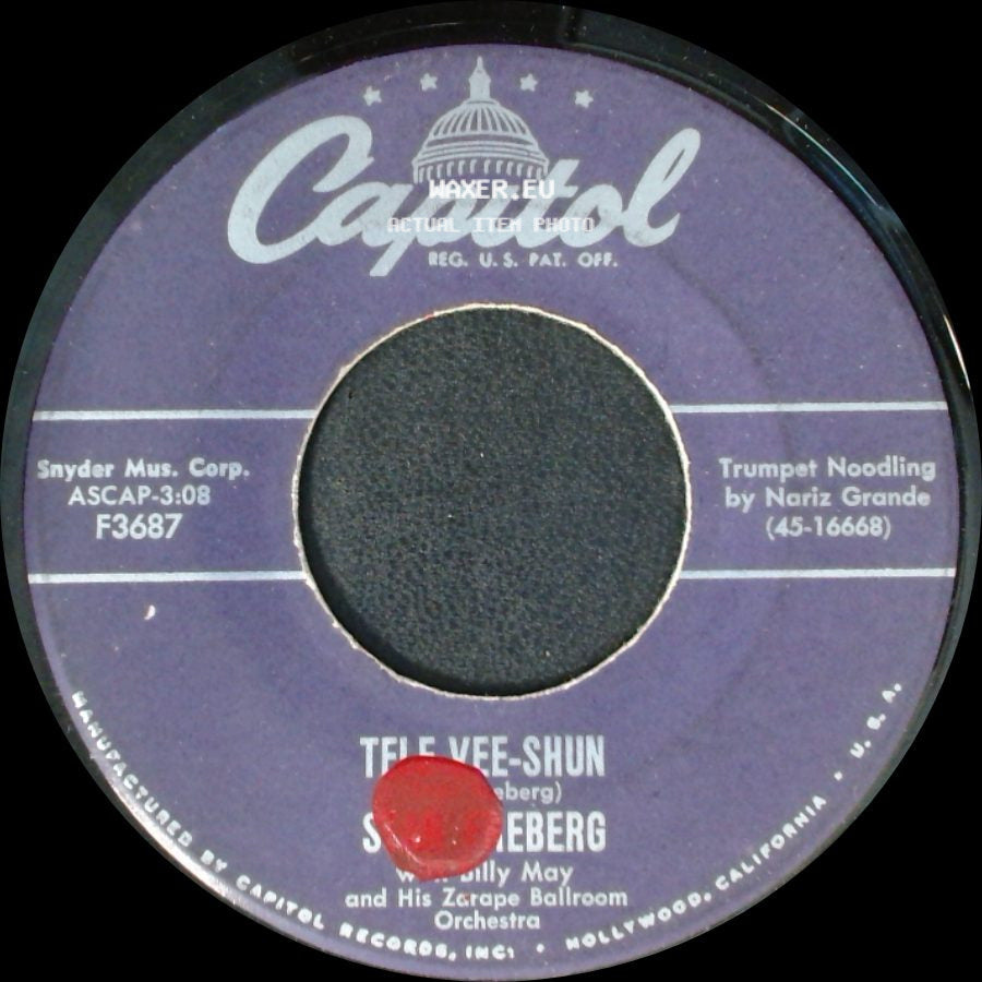 S. Leeberg And Billy May And His Zarape Ballroom Orchestra / Stan Freberg - Tele Vee-Shun / Banana Boat (Day-O) side A