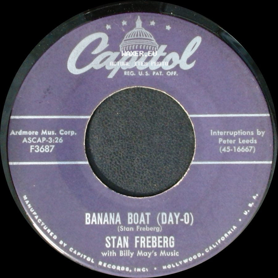 S. Leeberg And Billy May And His Zarape Ballroom Orchestra / Stan Freberg - Tele Vee-Shun / Banana Boat (Day-O) side B