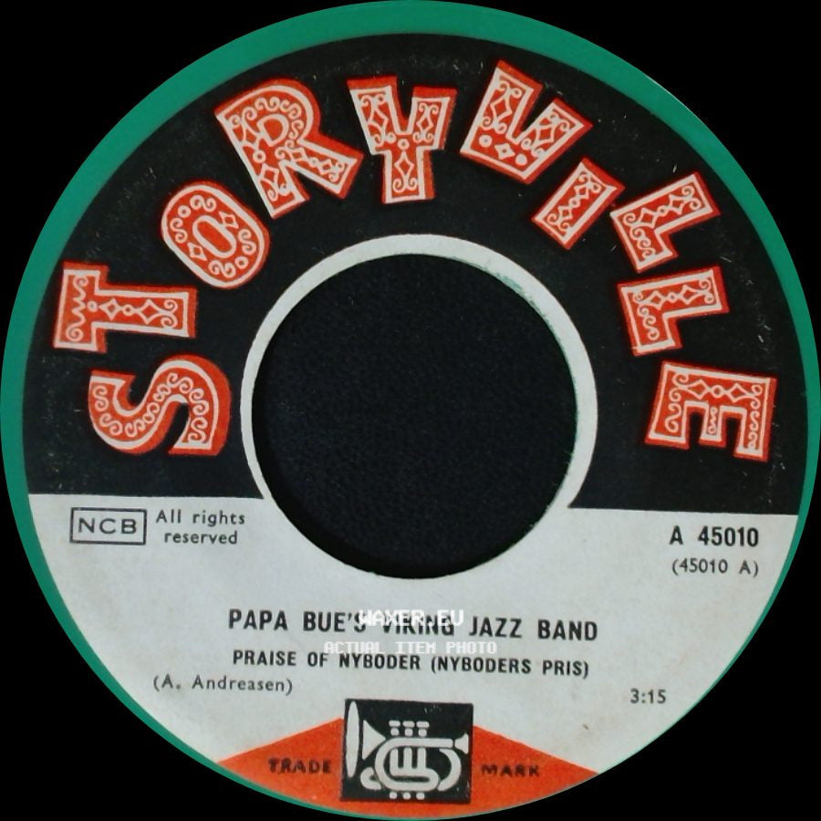 Papa Bue's Viking Jazz Band - Praise Of Nyboder (Nyboders Pris) / When I Leave This World Behind Me side A