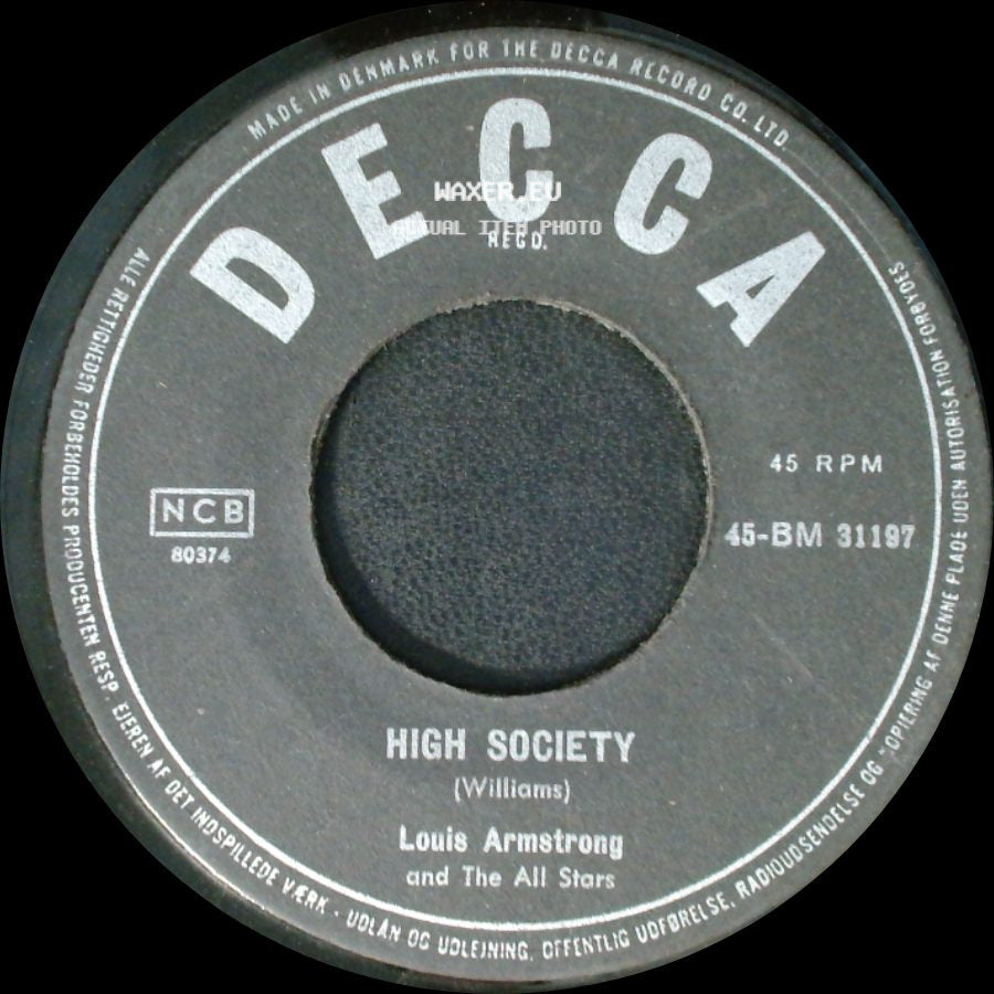Louis Armstrong And The All Stars - When The Saints Go Marchin' In / High Society side B