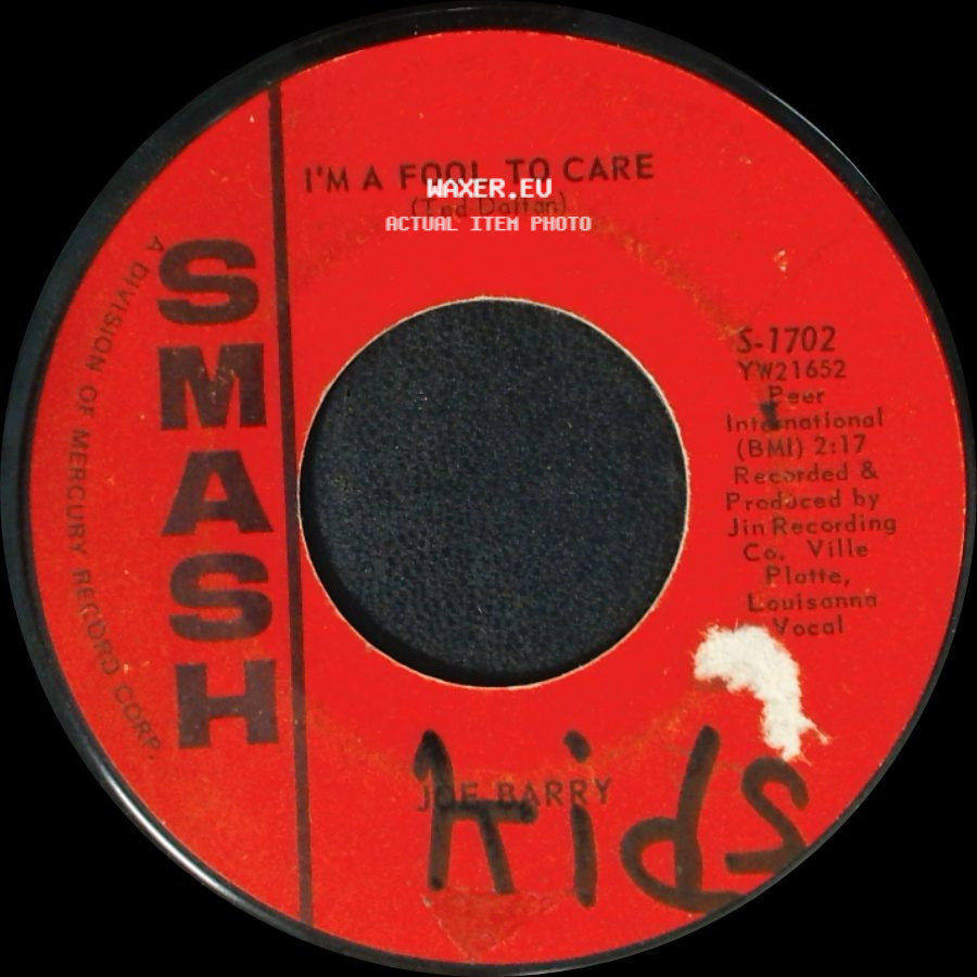 J.E. Barry - - - - - - - - - - - - / I'm A Fool To Care side B