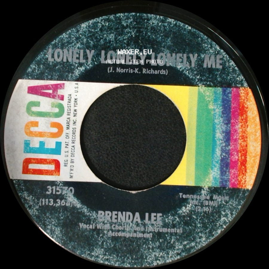 Brenda Lee - Lonely Lonely Lonely Me / As Usual side A