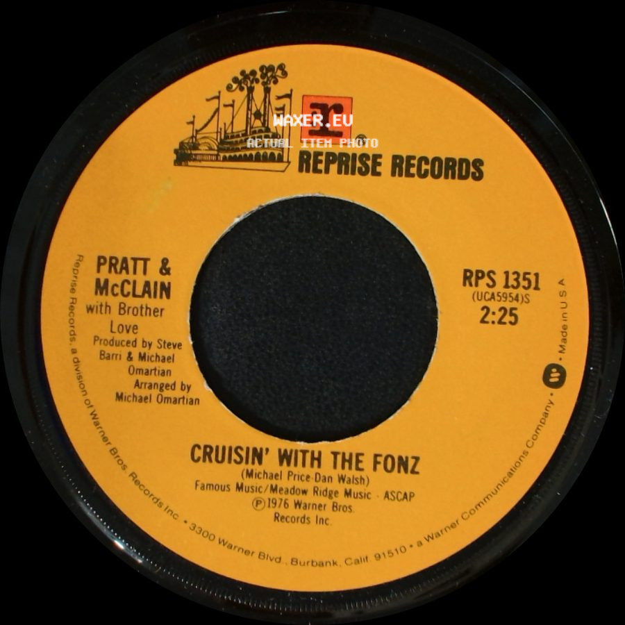 Pratt & Mcclain With Brother Love - Cruisin' With The Fonz / Happy Days side A