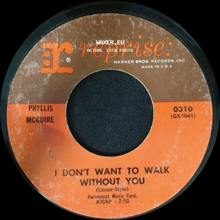 Phyllis Mcguire - That's Life / I Don't Want To Walk Without You side B