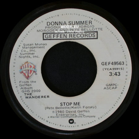 Donna Summer - Stop Me / The Wanderer side A