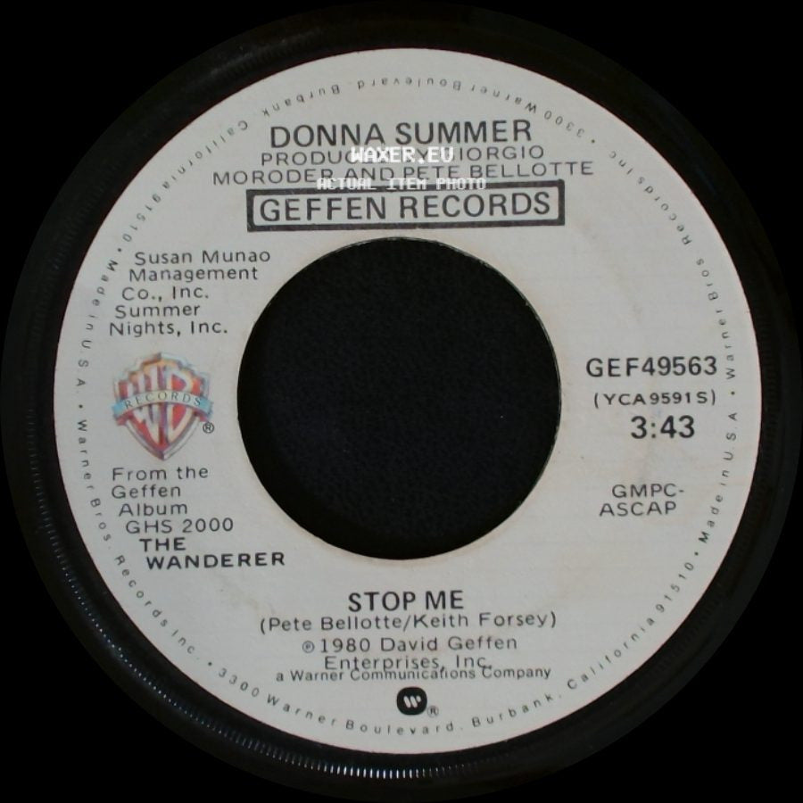 Donna Summer - Stop Me / The Wanderer side A