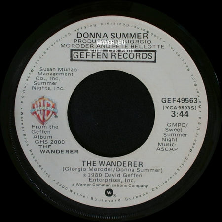 Donna Summer - Stop Me / The Wanderer side B