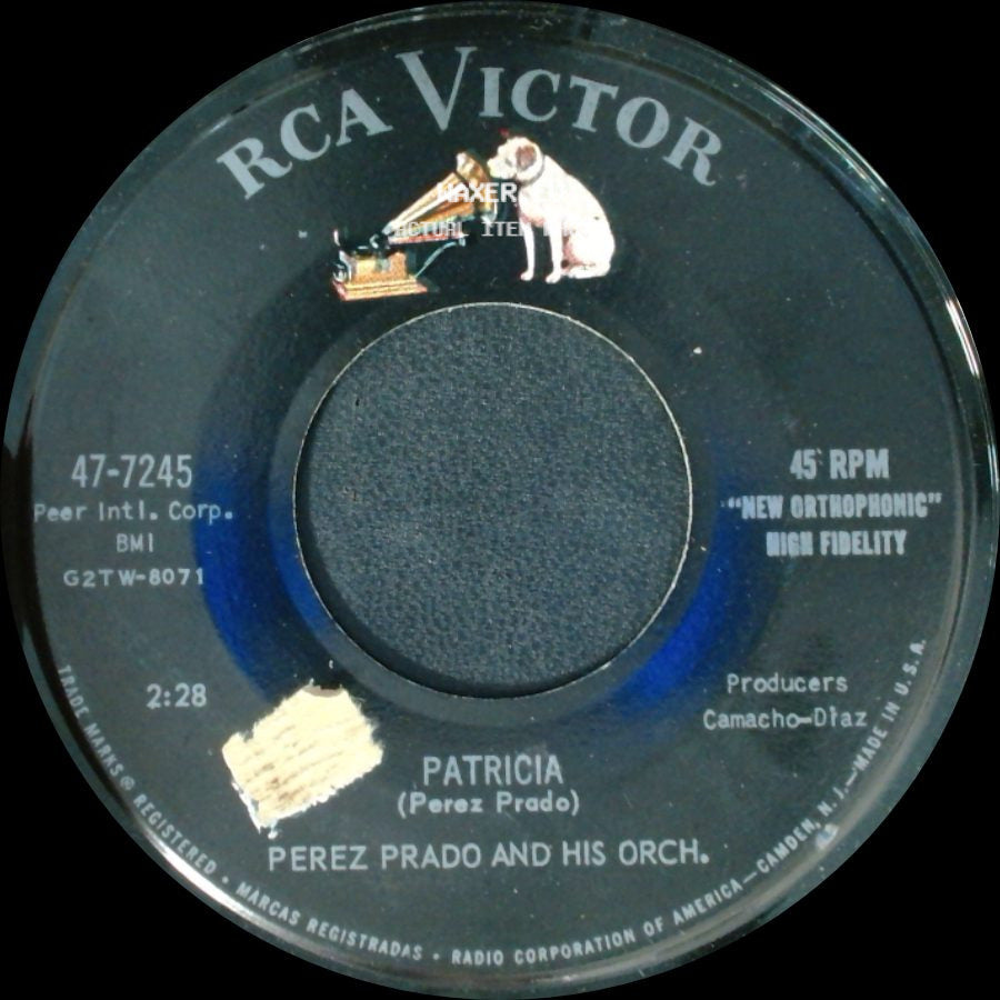 Perez Prado And His Orch. - Patricia / Why Wait side A