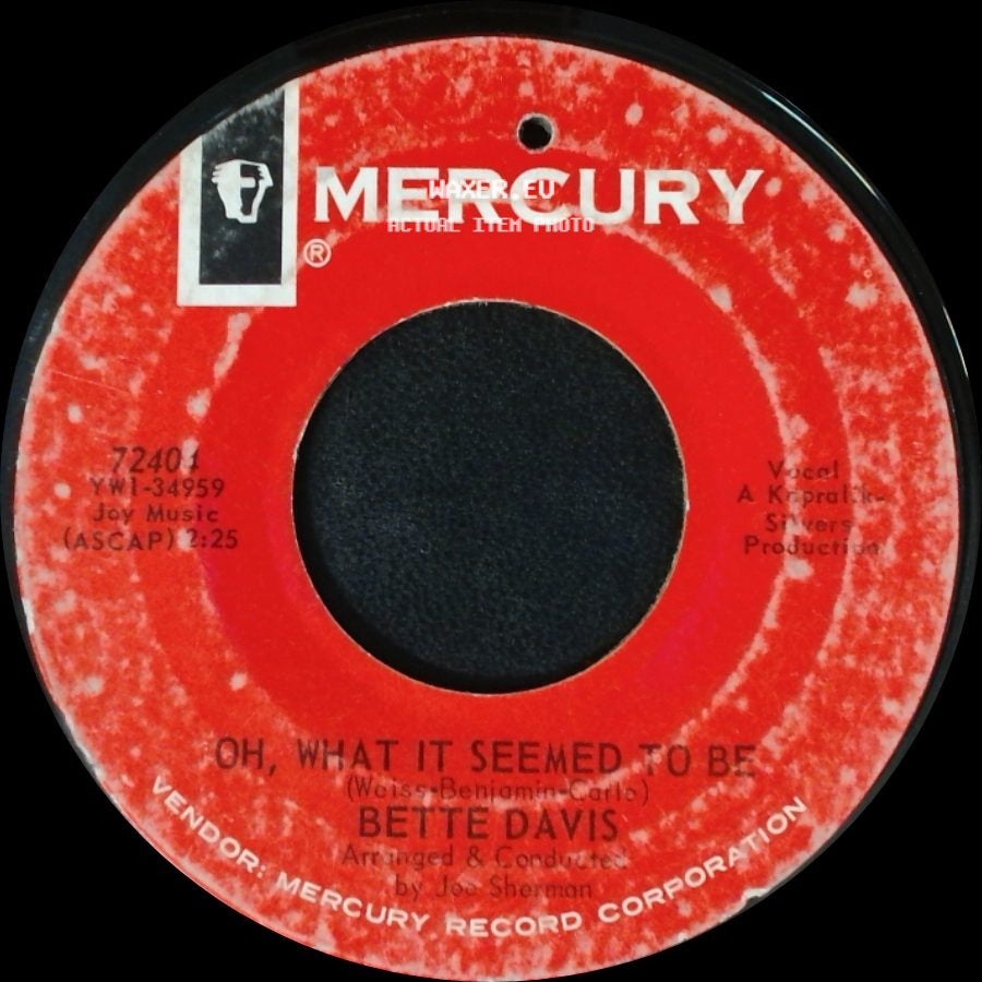Bette Davis - Bette Davis / Oh, What It Seemed To Be side B