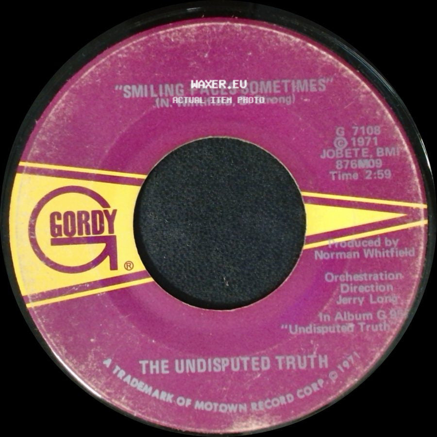 The Undisputed Truth - Smiling Faces Sometimes / You Got The Love I Need side A