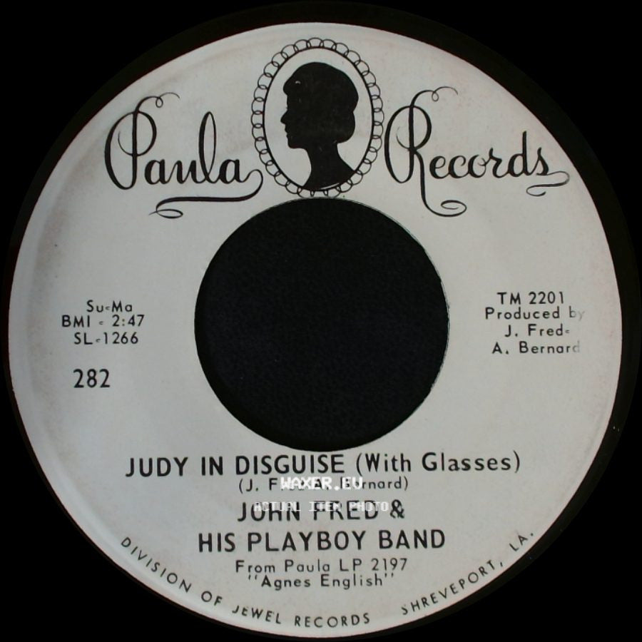 John Fred & His Playboy Band - Judy In Disguise (With Glasses) / When The Lights Go Out side A