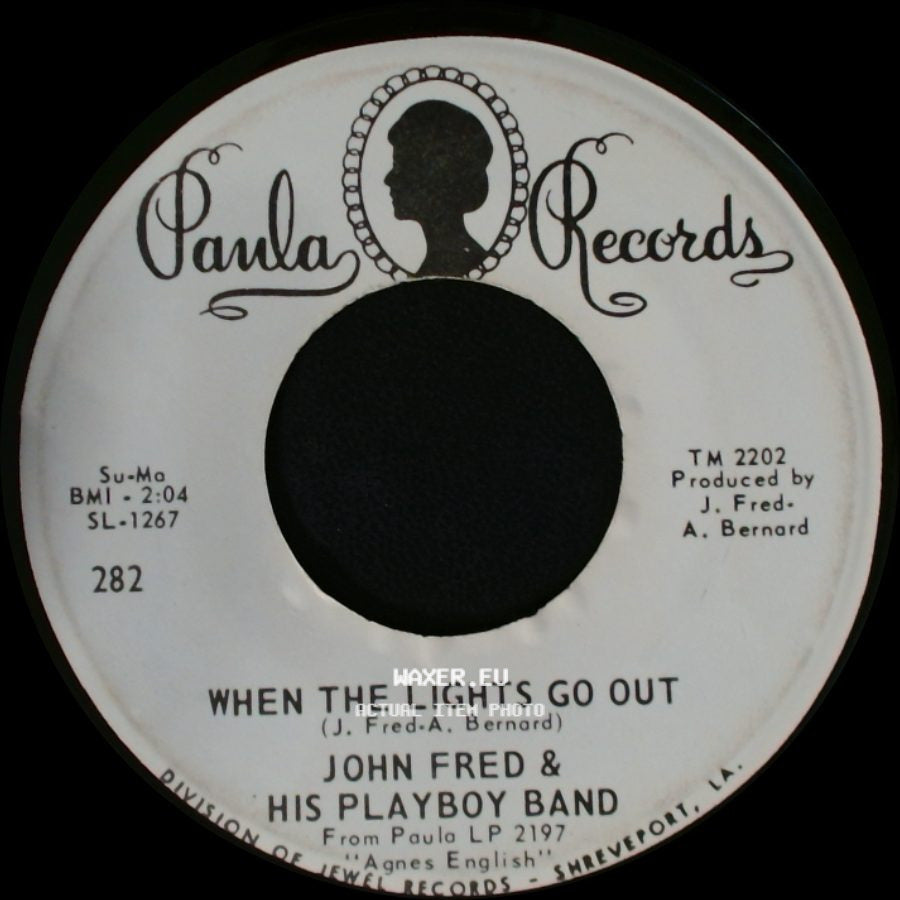 John Fred & His Playboy Band - Judy In Disguise (With Glasses) / When The Lights Go Out side B