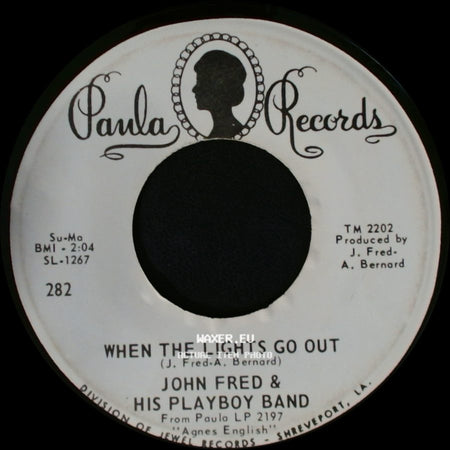 John Fred & His Playboy Band - Judy In Disguise (With Glasses) / When The Lights Go Out side B